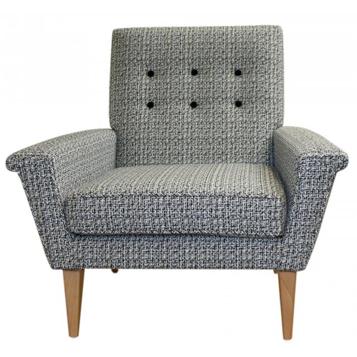 1960s style arm chair black romo front.jpg